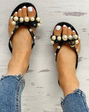 Jelly Pearl Bow Sandal