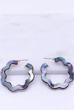 Mother of Pearl Hoop Earrings