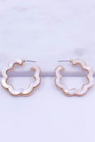 Mother of Pearl Hoop Earrings