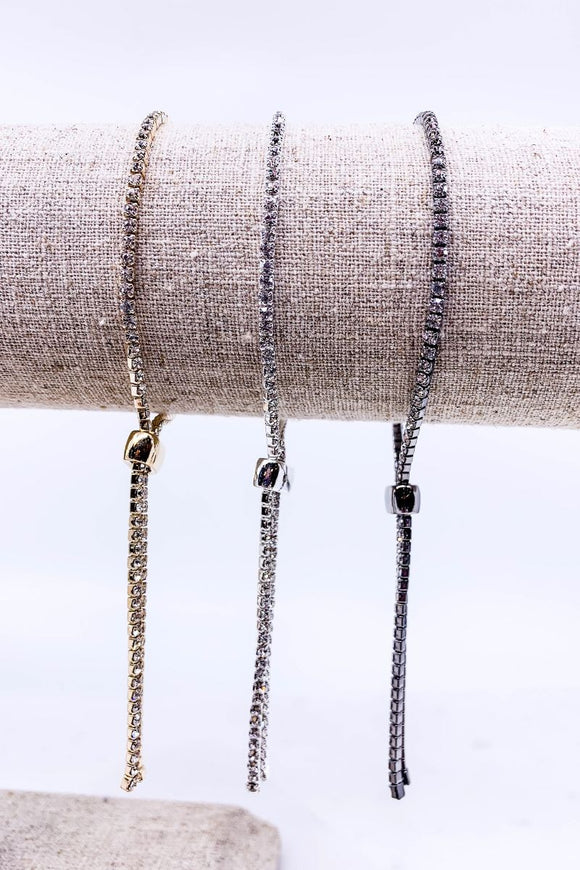 Rhinestone Pull Bracelet
