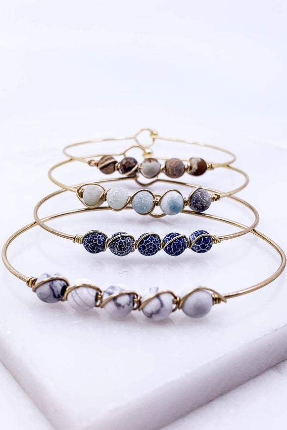 Wrapped Stone Bracelet