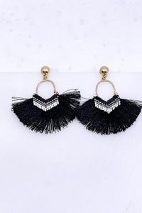 Chevron Tassel Earrings