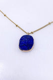 Electroplated Stone Necklace