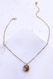 Electroplated Stone Necklace