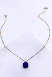 Electroplated Stone Necklace