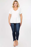 Penny Peplum Top