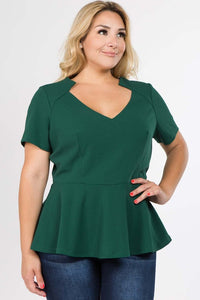 Penny Peplum Top