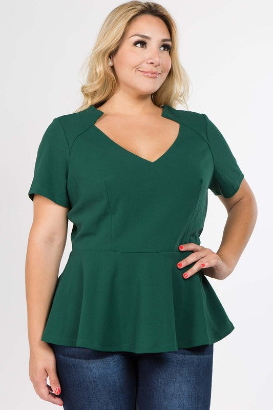 Penny Peplum Top