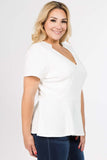 Penny Peplum Top