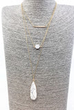 Druzy Layered Necklace