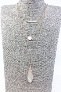 Druzy Layered Necklace