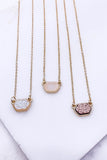 Druzy Pendant Necklace