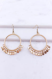 Beaded Hoop Earrings