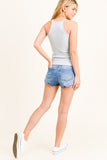 Scallop Hem Shorts
