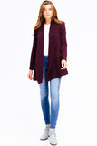 Plum Chenille Cardigan