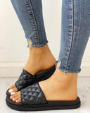 Quilted Slide Sandals