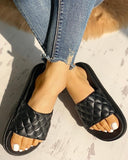 Quilted Slide Sandals